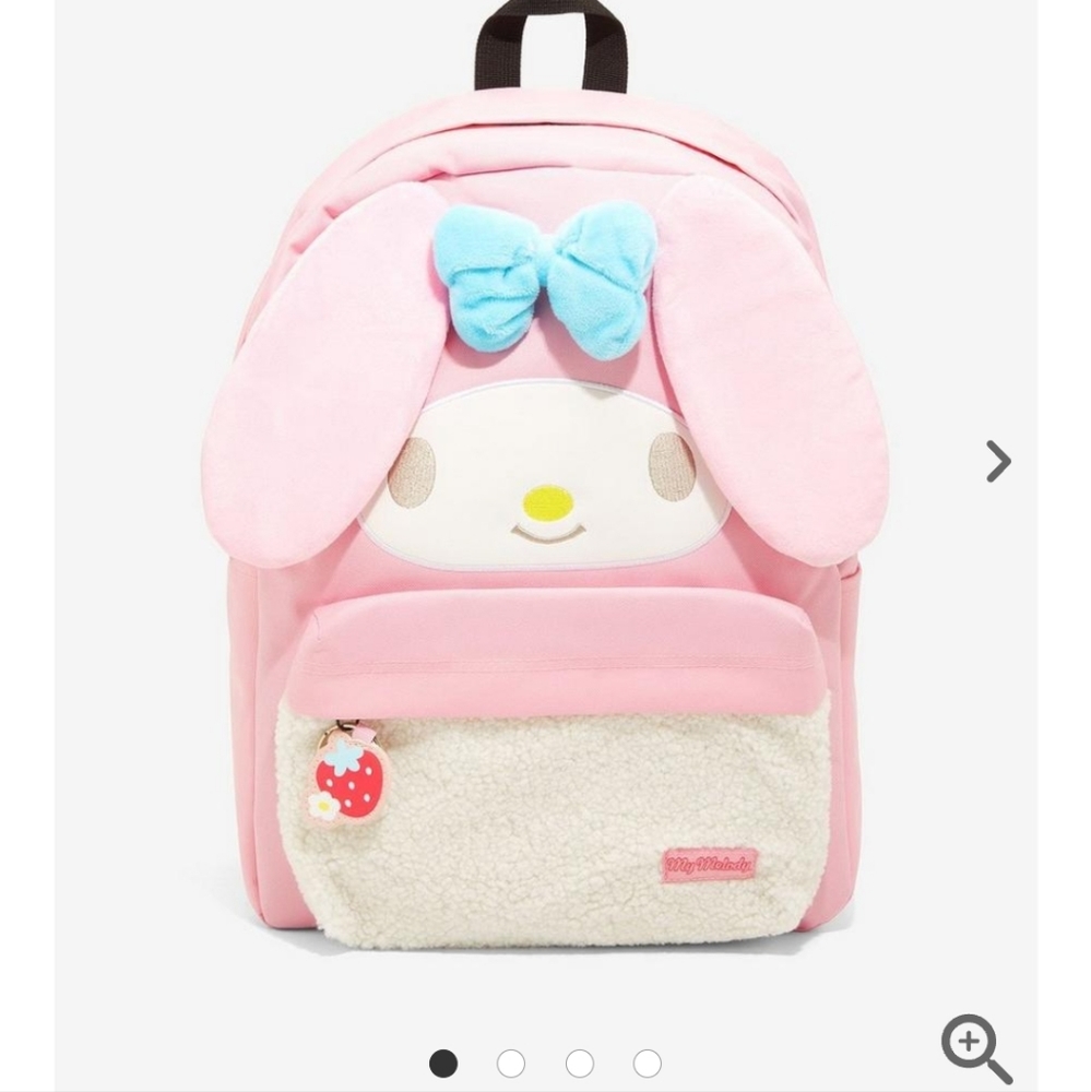 My Melody Fuzzy Strawberry Backpack